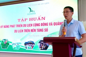 Tập huấn kỹ năng phát triển du lịch cộng đồng và quảng bá du lịch trên nền tảng số tại xã Tân Cương