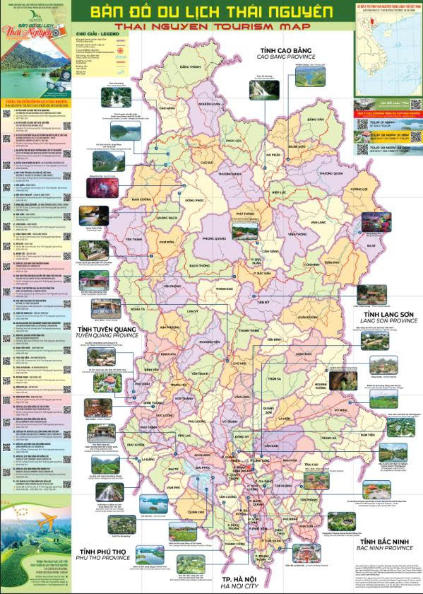 Bản đồ du lịch Thái Nguyên